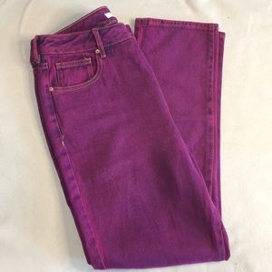 new Pacsun purple contrast stitch mom jeans !